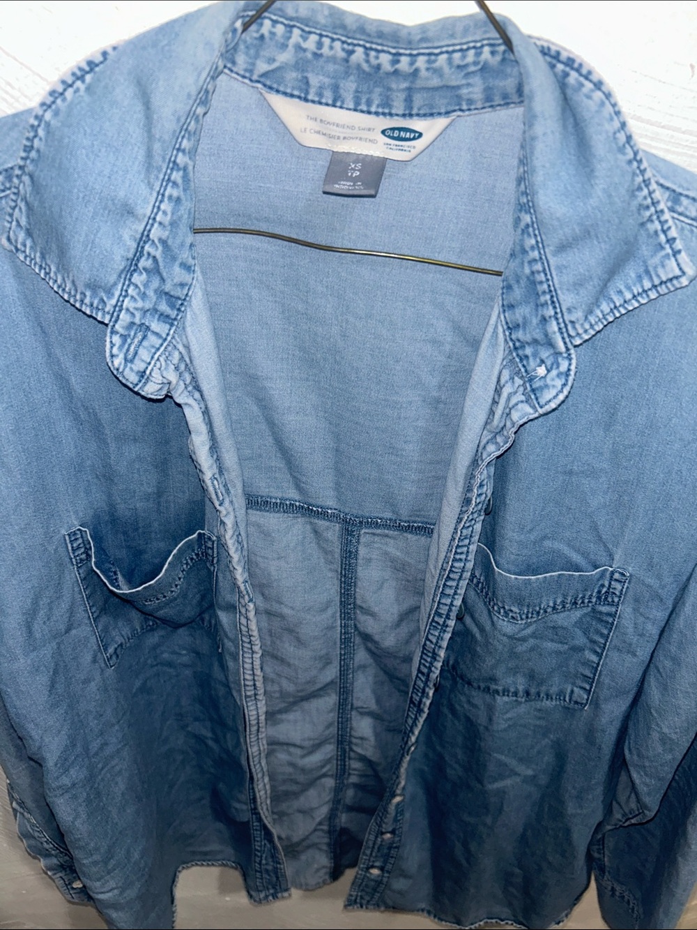 Old Navy Light Blue Denim Shacket